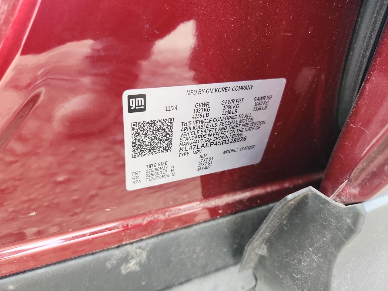 2025 Buick Envista Preferred VIN: KL47LAEP4SB128826 Lot: 92822175