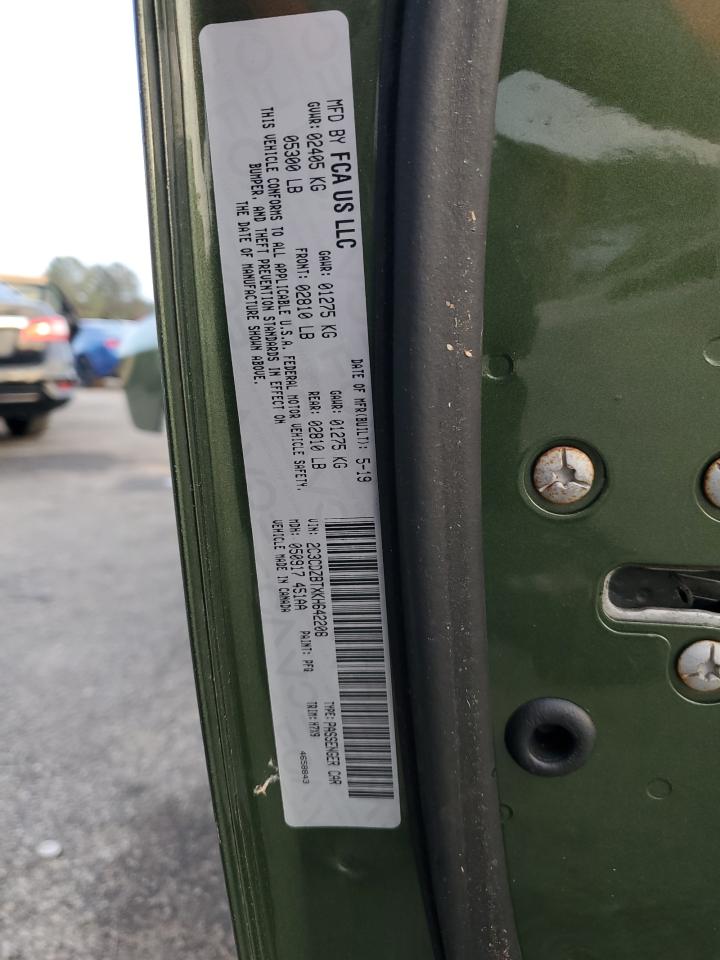 2019 Dodge Challenger R/T VIN: 2C3CDZBTXKH642208 Lot: 93696595