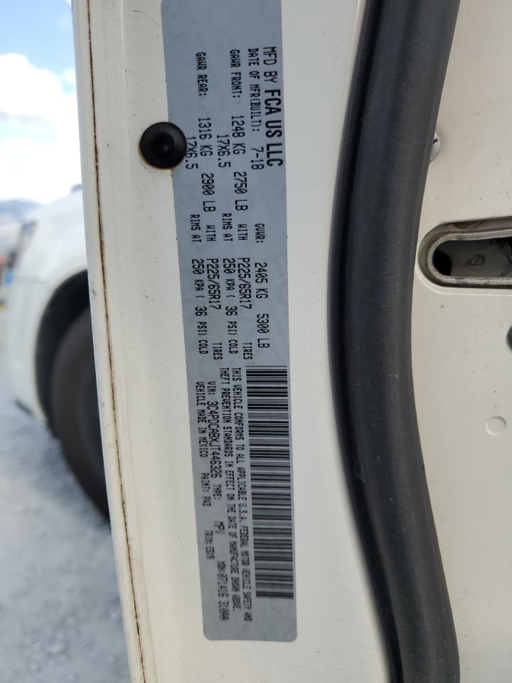 2018 Dodge Journey Se VIN: 3C4PDCABXJT446326 Lot: 91644535