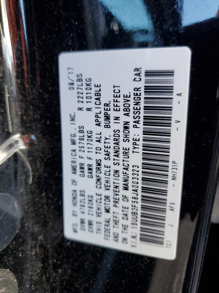 2018 Acura Tlx Tech VIN: 19UUB3F58JA003323 Lot: 92875845