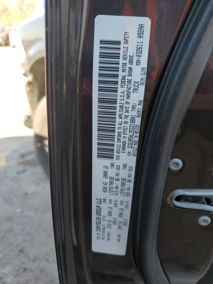 2014 Ram 2500 Laramie VIN: 3C6UR5NL2EG218801 Lot: 92866045