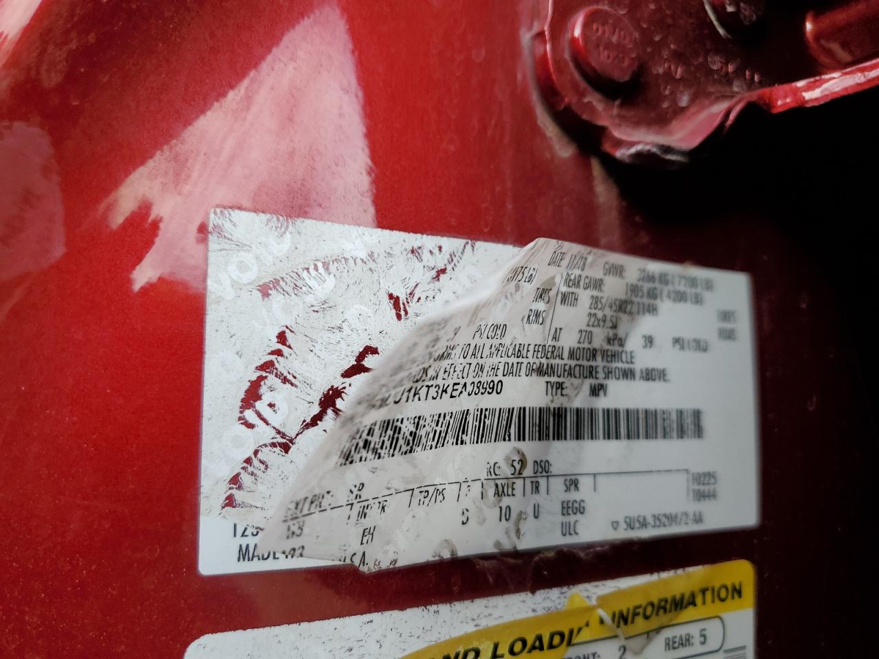 2019 Ford Expedition Limited VIN: 1FMJU1KT3KEA08990 Lot: 92279465