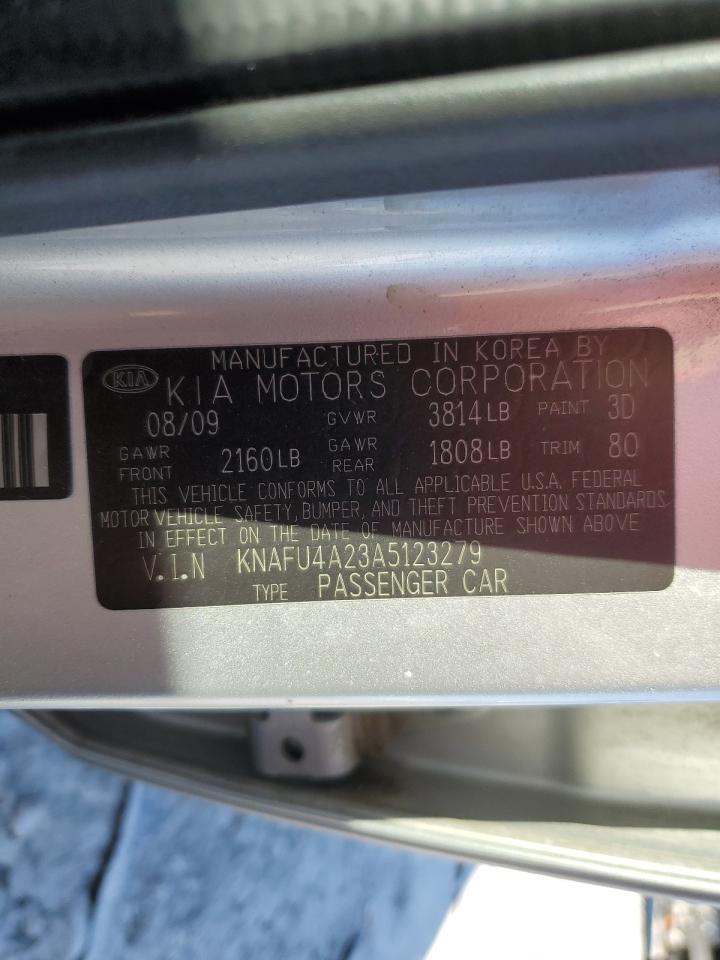 2010 Kia Forte Ex VIN: KNAFU4A23A5123279 Lot: 91729975