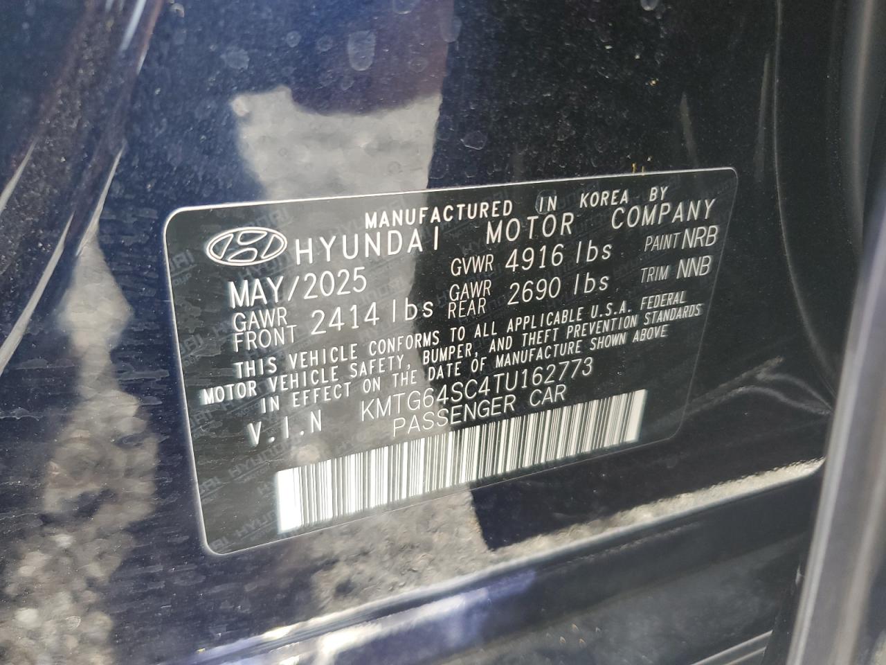 2026 Genesis G70 VIN: KMTG64SC4TU162773 Lot: 91385385