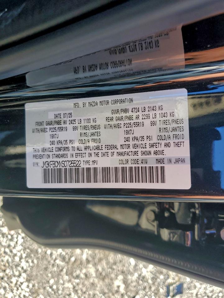 2025 Mazda Cx-5 Preferred VIN: JM3KFBCMXS0725522 Lot: 93861105