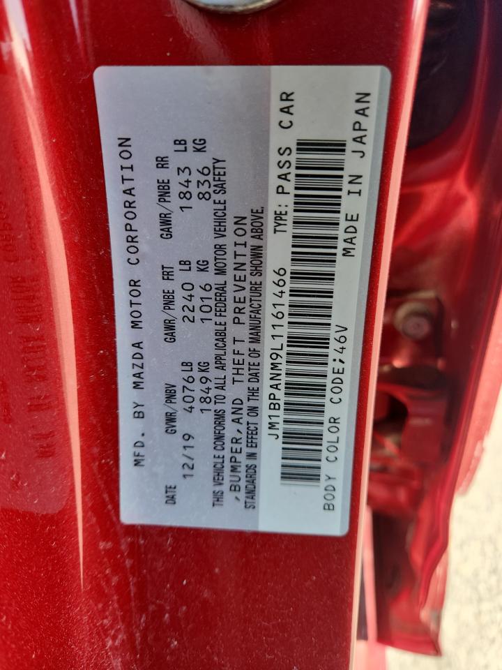 2020 Mazda 3 Premium VIN: JM1BPANM9L1161466 Lot: 93089295