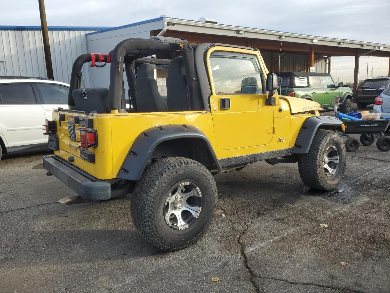 2005 Jeep Wrangler / Tj Rubicon yellow null gas 1J4FA69S05P384188 photo #4