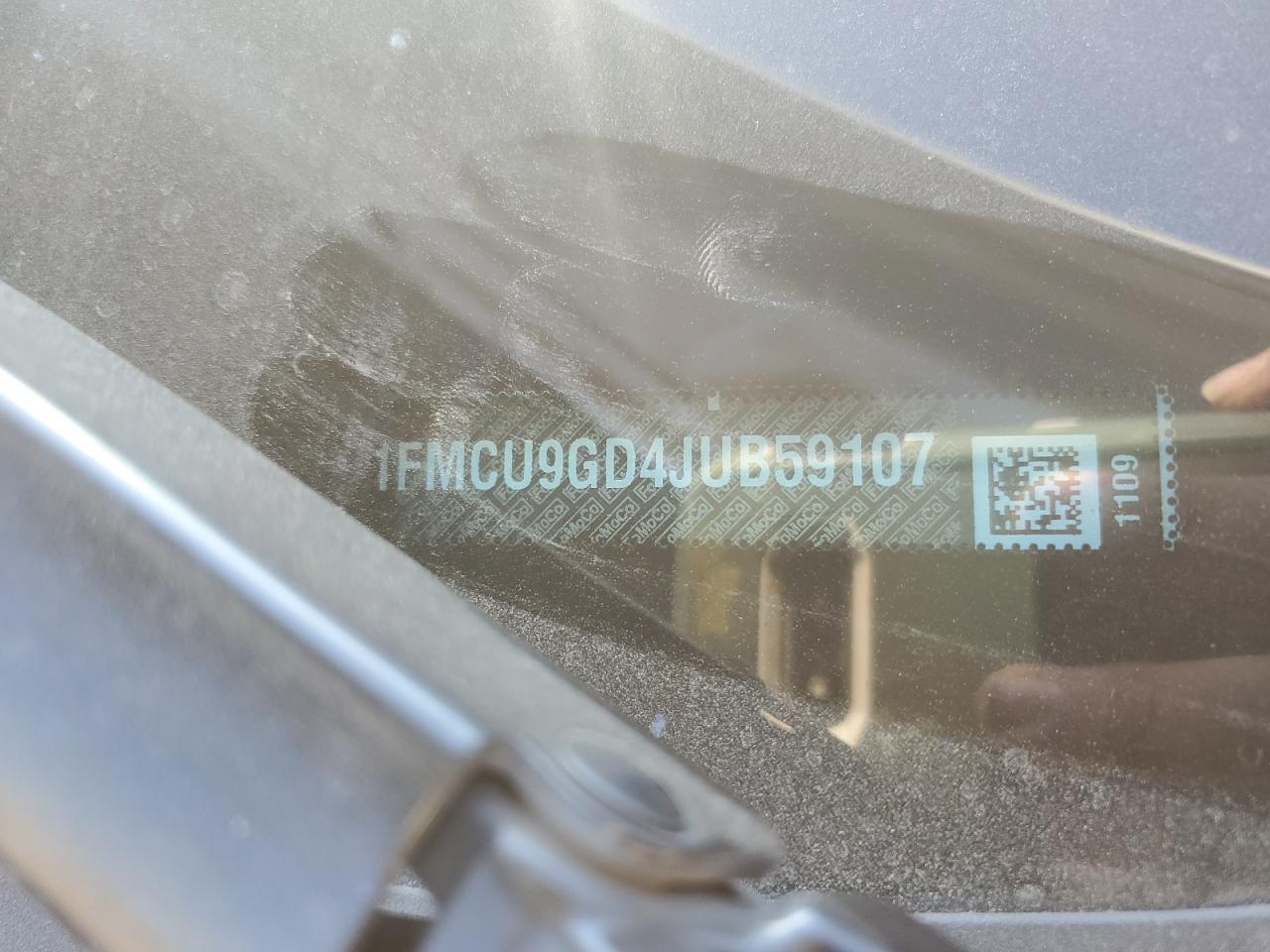 2018 Ford Escape Se VIN: 1FMCU9GD4JUB59107 Lot: 91353235