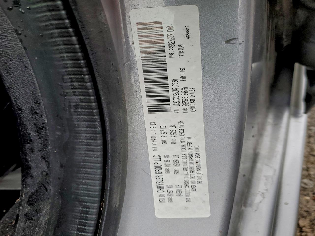 2013 Dodge Avenger Sxt VIN: 1C3CDZCG5DN717330 Lot: 93936565