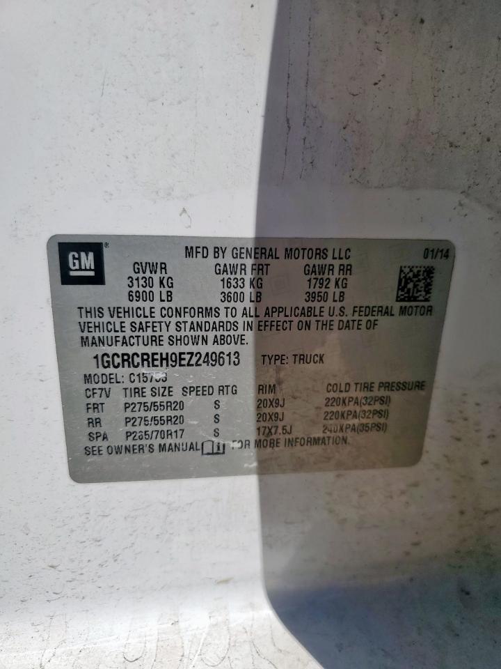 2014 Chevrolet Silverado C1500 Lt VIN: 1GCRCREH9EZ249613 Lot: 91596285