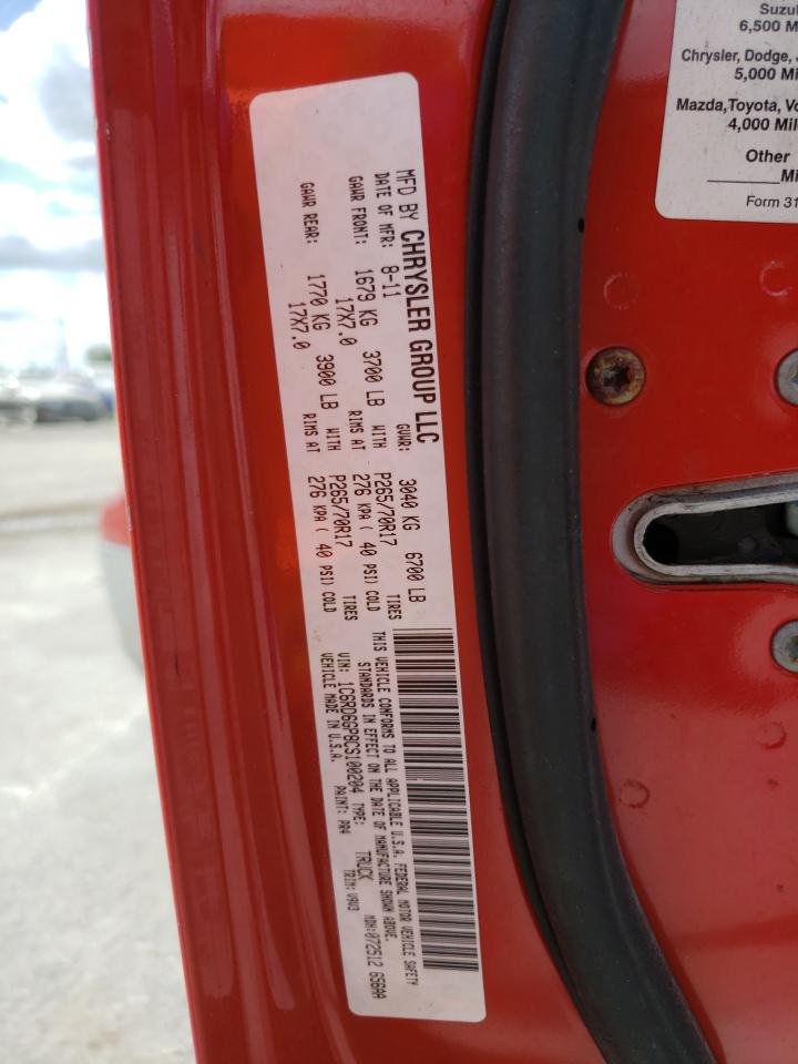 2012 Dodge Ram 1500 Slt VIN: 1C6RD6GP8CS100204 Lot: 90441925