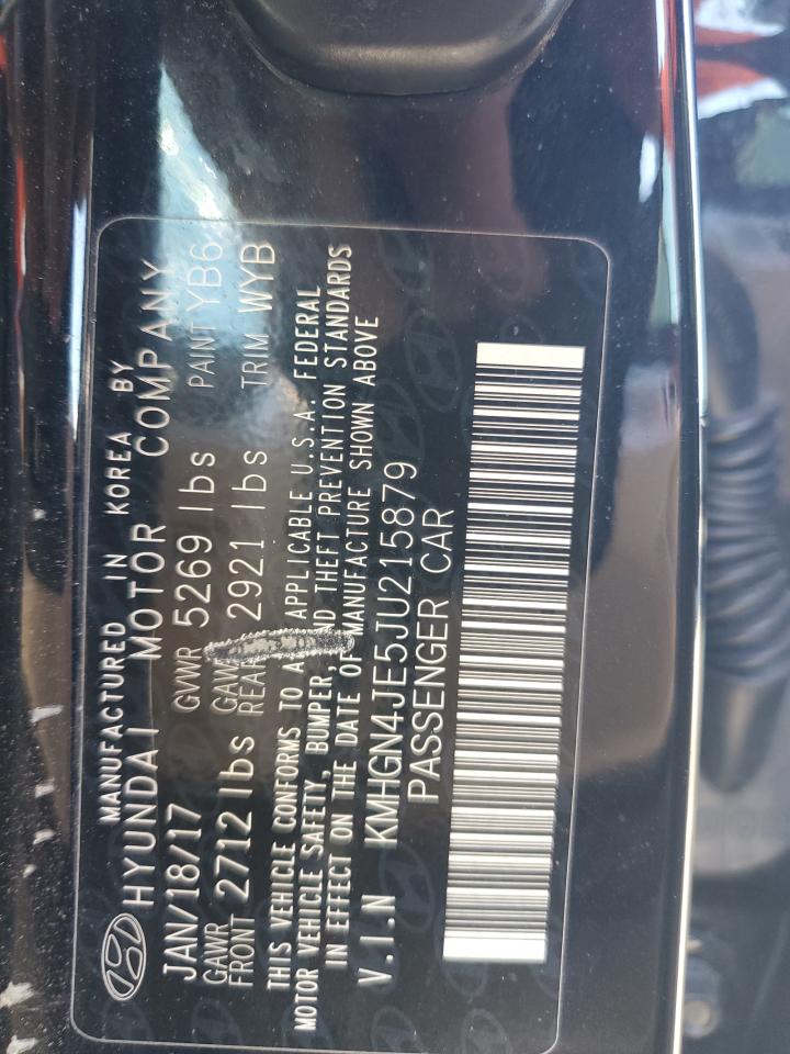 2018 Genesis G80 Base VIN: KMHGN4JE5JU215879 Lot: 91360695