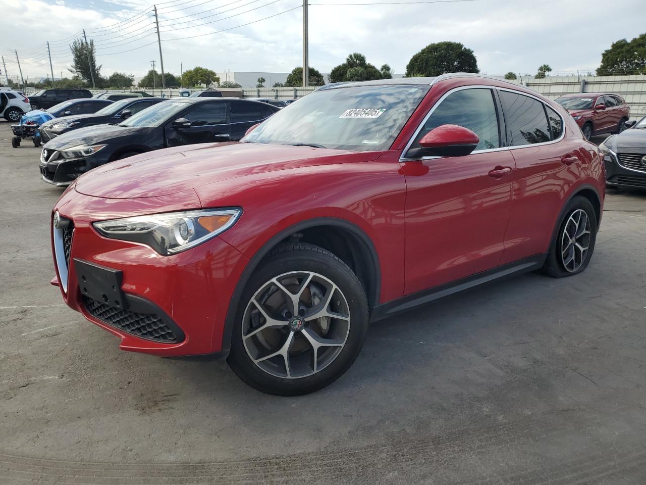 2018 Alfa Romeo Stelvio Ti red null gas ZASFAKBN8J7C17145 photo #1