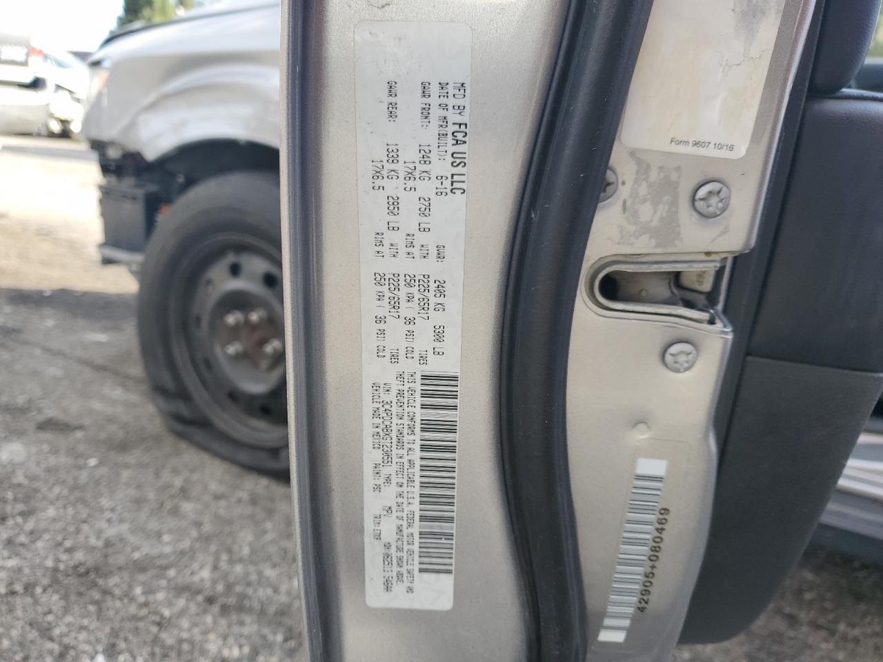 2016 Dodge Journey Se VIN: 3C4PDCABXGT230551 Lot: 93691145