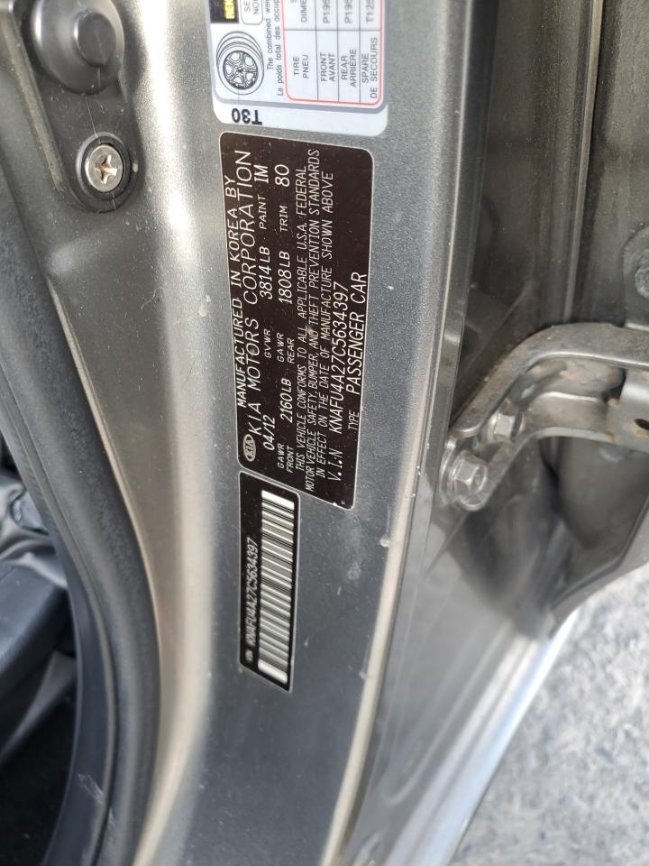 2012 Kia Forte Ex VIN: KNAFU4A27C5634397 Lot: 91089875