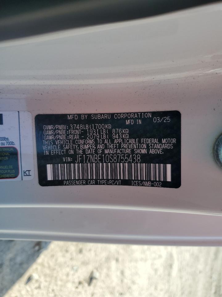 2025 Toyota Gr 86 Premium VIN: JF1ZNBE10S8755438 Lot: 92328135