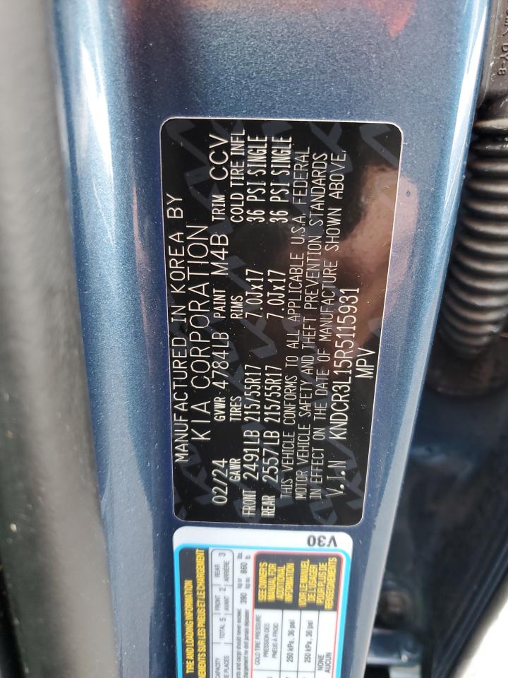 2024 Kia Niro Wind VIN: KNDCR3L15R5115931 Lot: 93094595