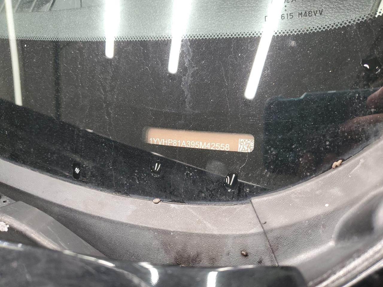 2009 Mazda 6 I VIN: 1YVHP81A395M42558 Lot: 92618615