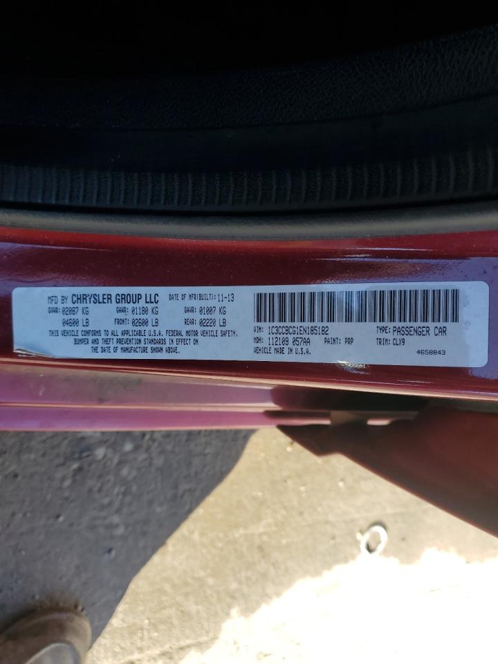 2014 Chrysler 200 Limited VIN: 1C3CCBCG1EN185182 Lot: 91680395