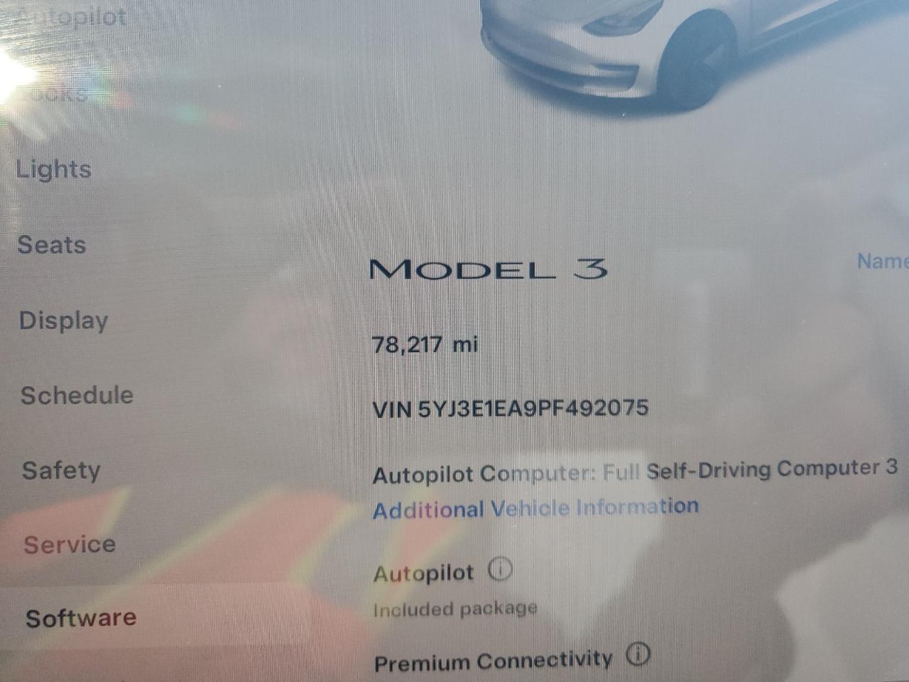 2023 Tesla Model 3 VIN: 5YJ3E1EA9PF492075 Lot: 93538975