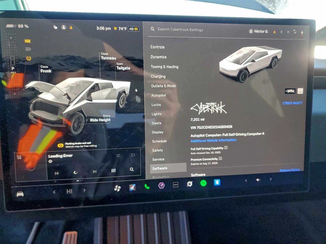 2025 Tesla Cybertruck VIN: 7G2CEHED2SA069408 Lot: 94164925