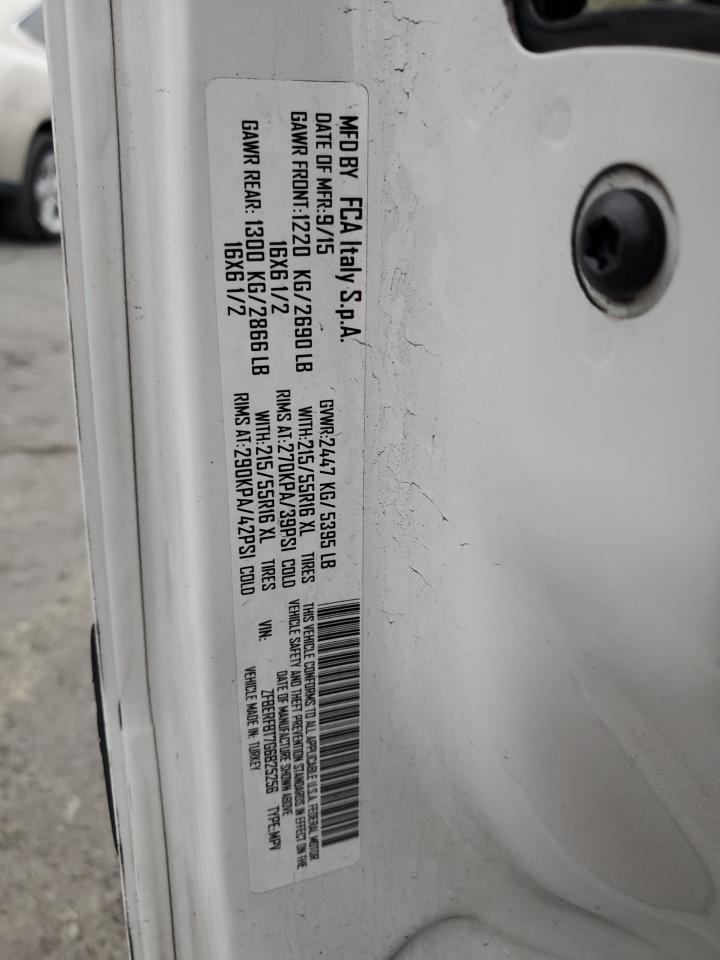 2016 Ram Promaster City Slt VIN: ZFBERFBT7G6B25256 Lot: 93053345