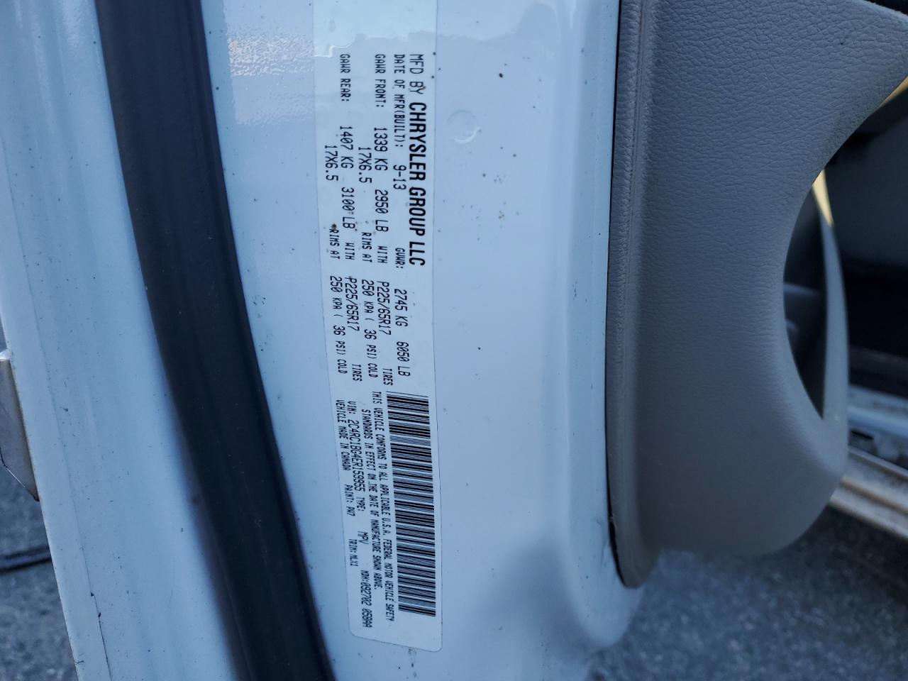 2014 Chrysler Town & Country Touring VIN: 2C4RC1BG4ER159955 Lot: 92396225