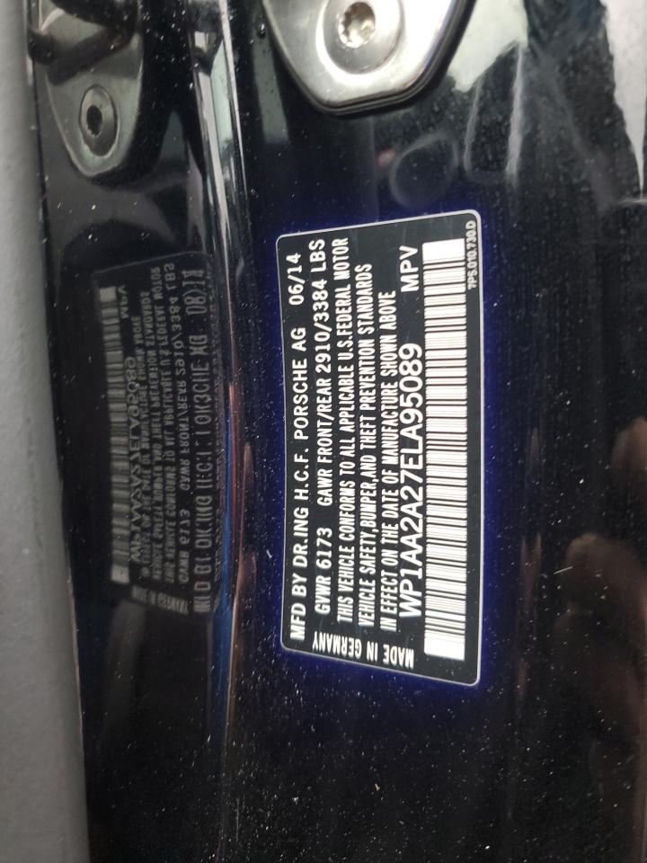 2014 Porsche Cayenne VIN: WP1AA2A27ELA95089 Lot: 91024735