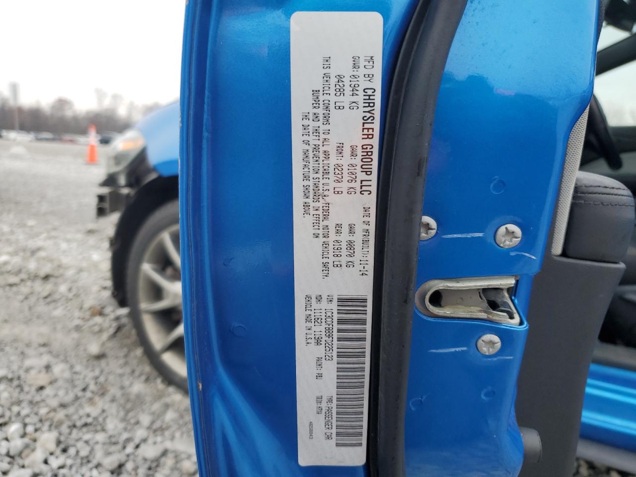 2015 Dodge Dart Sxt VIN: 1C3CDFBB9FD225123 Lot: 93320425