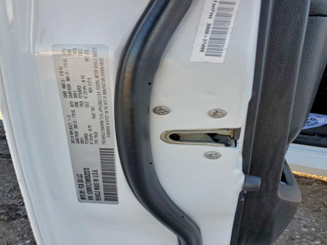 2021 Ram 1500 Classic Slt VIN: 1C6RR7LT0MS522270 Lot: 93768975