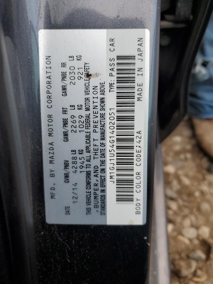 2016 Mazda 6 Sport VIN: JM1GJ1U54G1402051 Lot: 92833085