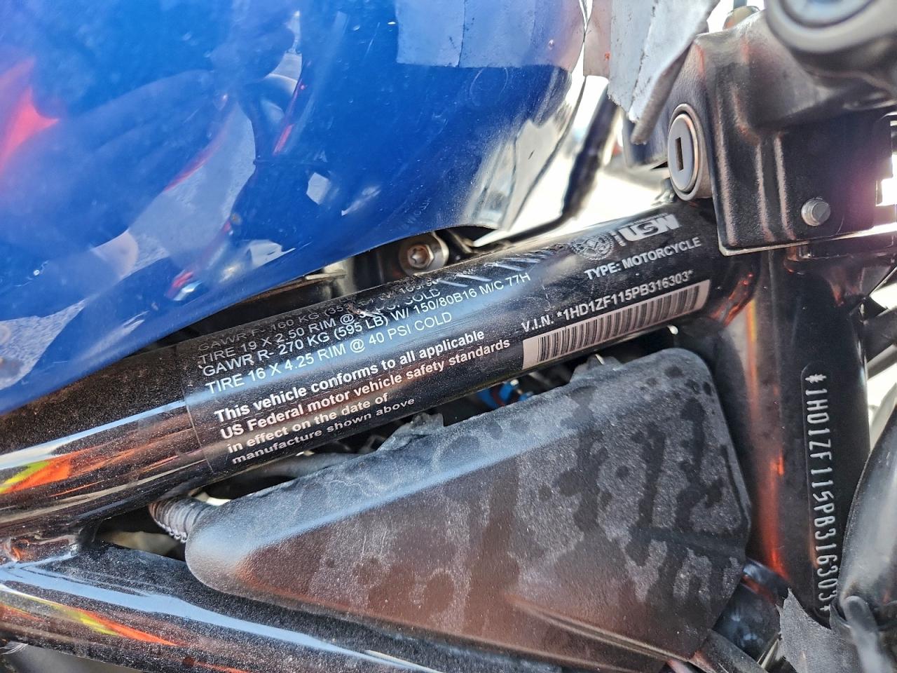 2023 Harley-Davidson Rh975 S VIN: 1HD1ZF115PB316303 Lot: 93274245