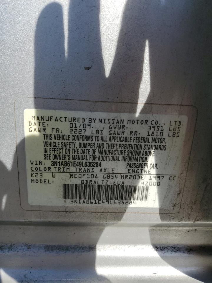 2009 Nissan Sentra 2.0 VIN: 3N1AB61E49L635284 Lot: 92711175