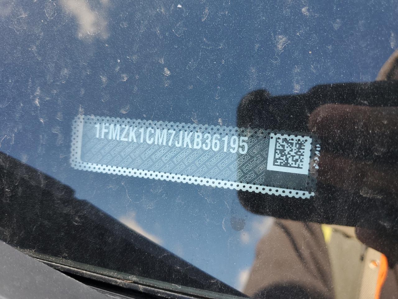 2018 Ford Transit T-150 VIN: 1FMZK1CM7JKB36195 Lot: 91898235