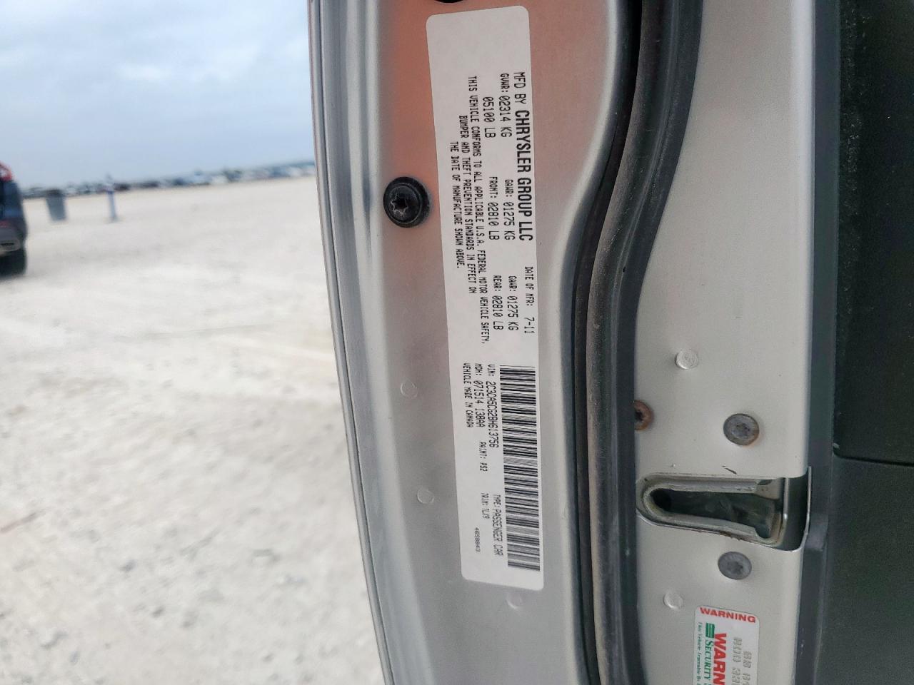 2011 Chrysler 300 Limited VIN: 2C3CA5CG2BH613756 Lot: 93324245