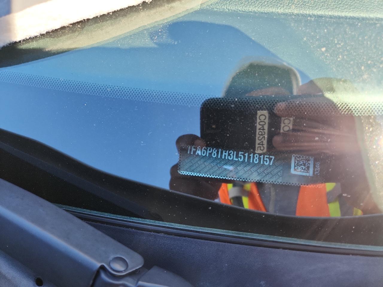 2020 Ford Mustang VIN: 1FA6P8TH3L5118157 Lot: 91339665