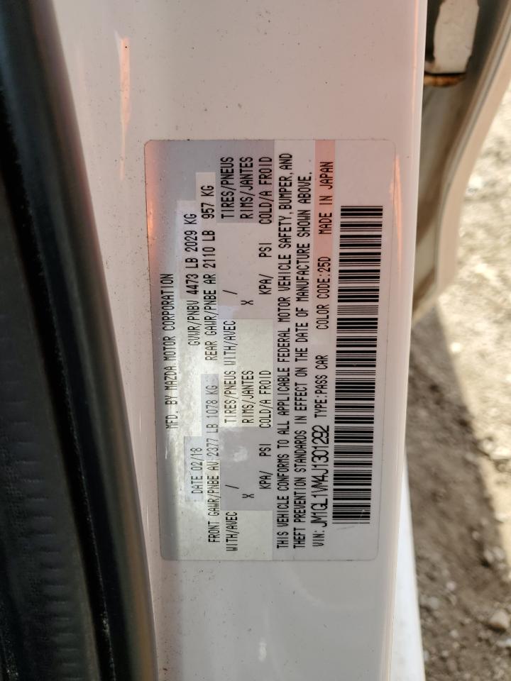 2018 Mazda 6 Touring VIN: JM1GL1VM4J1301292 Lot: 90908455