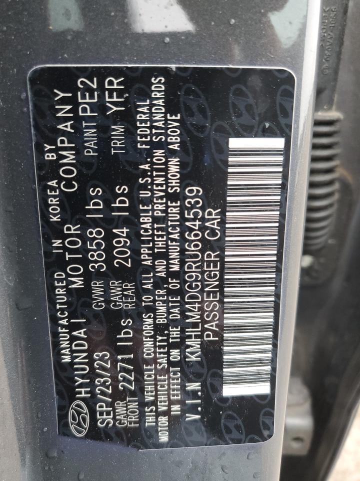 2024 Hyundai Elantra Sel VIN: KMHLM4DG9RU664539 Lot: 93876305