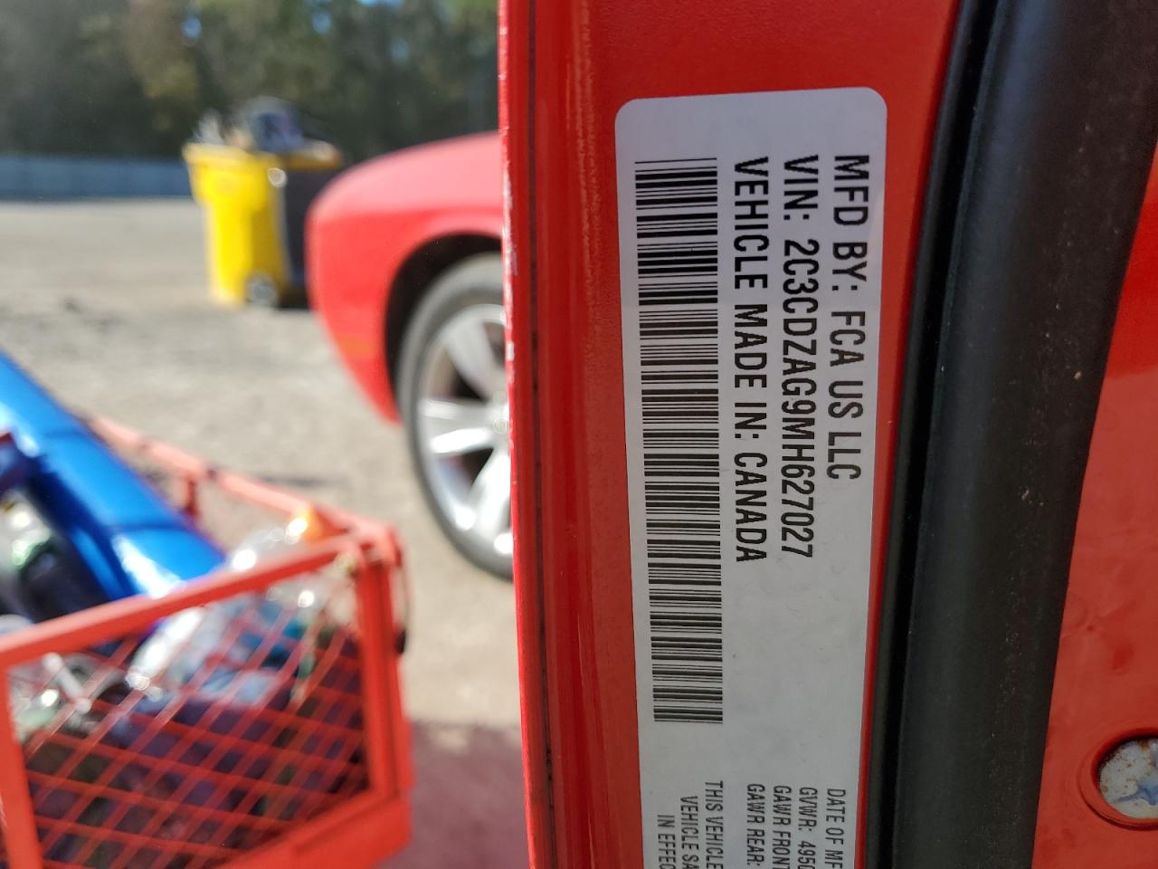 2021 Dodge Challenger Sxt VIN: 2C3CDZAG9MH627027 Lot: 91864985