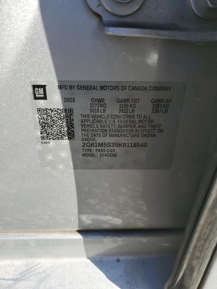 2019 Cadillac Xts Luxury VIN: 2G61M5S35K9118540 Lot: 90708795