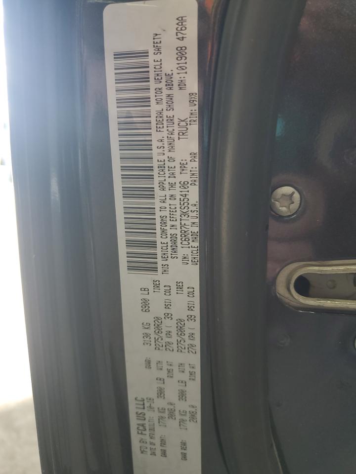 2019 Ram 1500 Classic Tradesman VIN: 1C6RR7FT3KS554106 Lot: 91378945