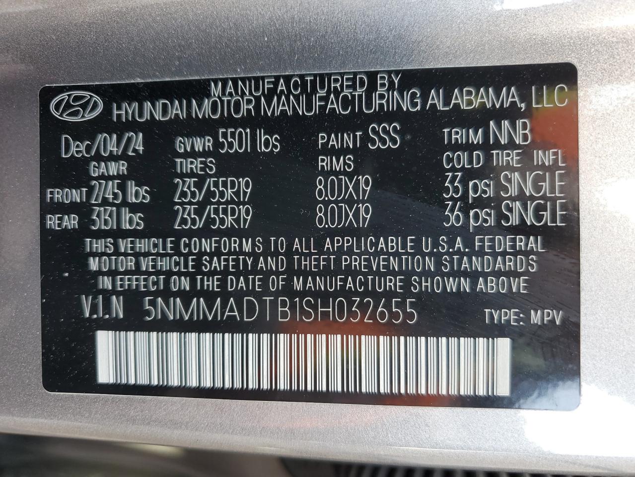 2025 Genesis Gv70 Base VIN: 5NMMADTB1SH032655 Lot: 93838305