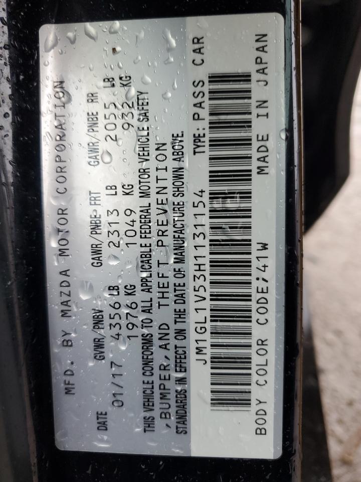 2017 Mazda 6 Touring VIN: JM1GL1V53H1131154 Lot: 93426035