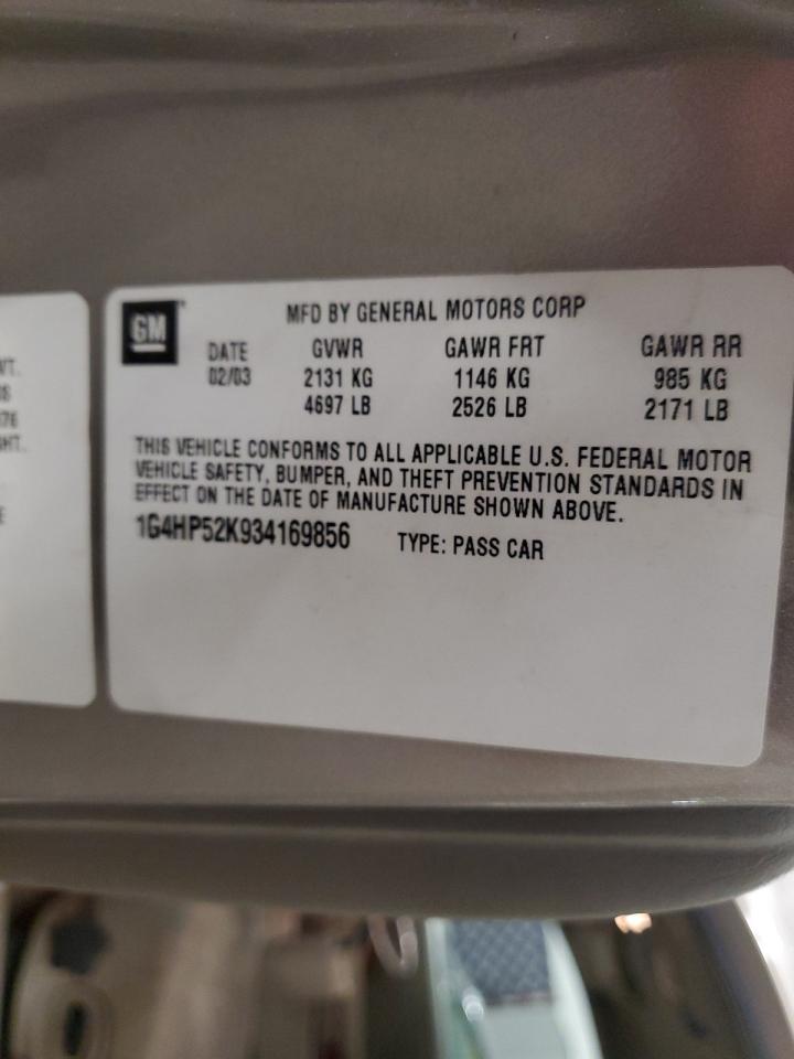 2003 Buick Lesabre Custom VIN: 1G4HP52K934169856 Lot: 93599705