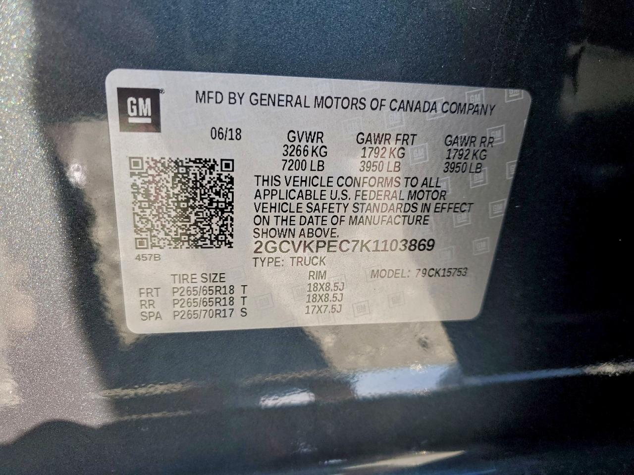 2019 Chevrolet Silverado Ld K1500 Lt VIN: 2GCVKPEC7K1103869 Lot: 94338575