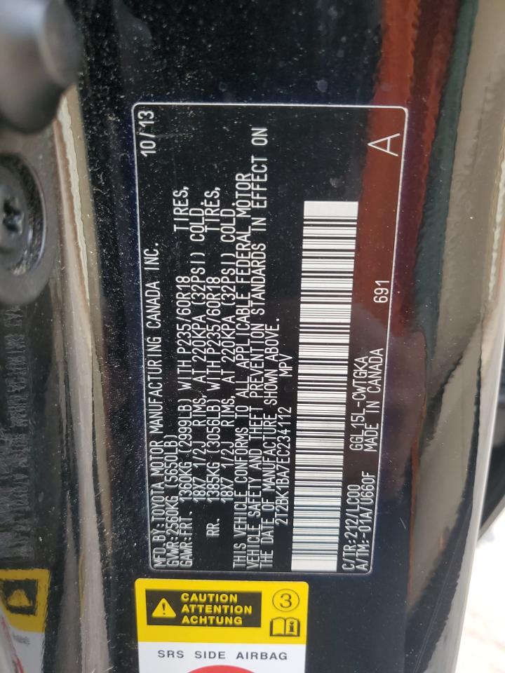 2014 Lexus Rx 350 Base VIN: 2T2BK1BA7EC234112 Lot: 92281725