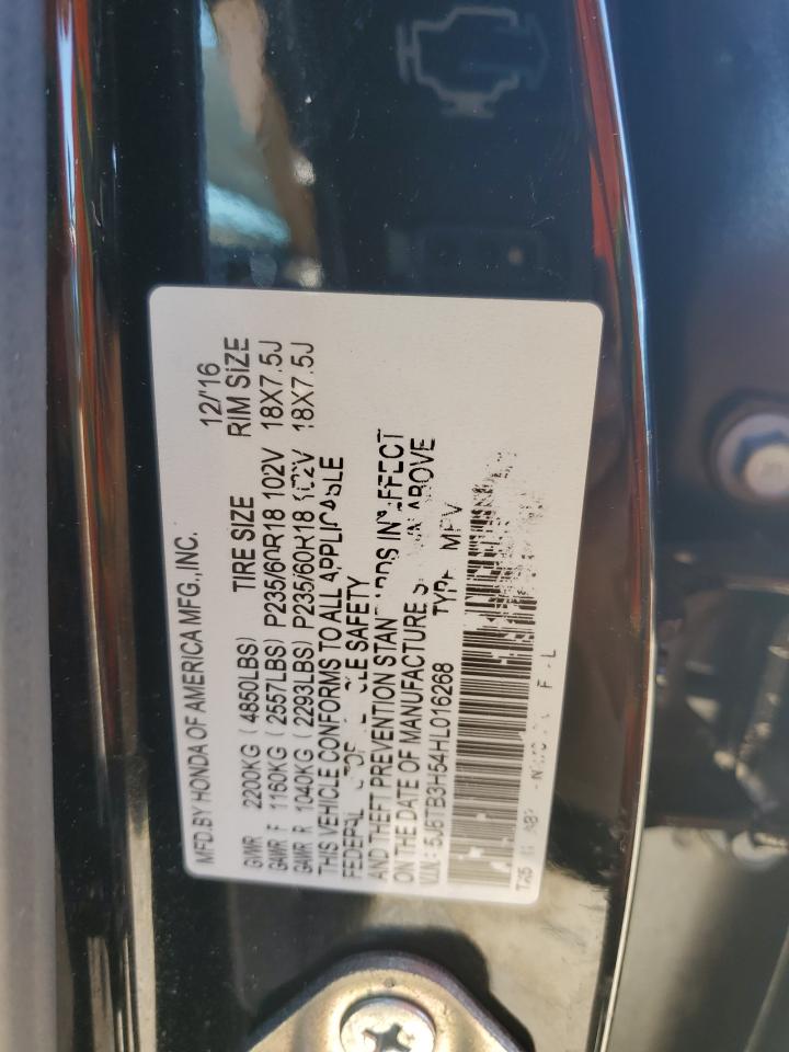 2017 Acura Rdx Technology VIN: 5J8TB3H54HL016268 Lot: 91602255