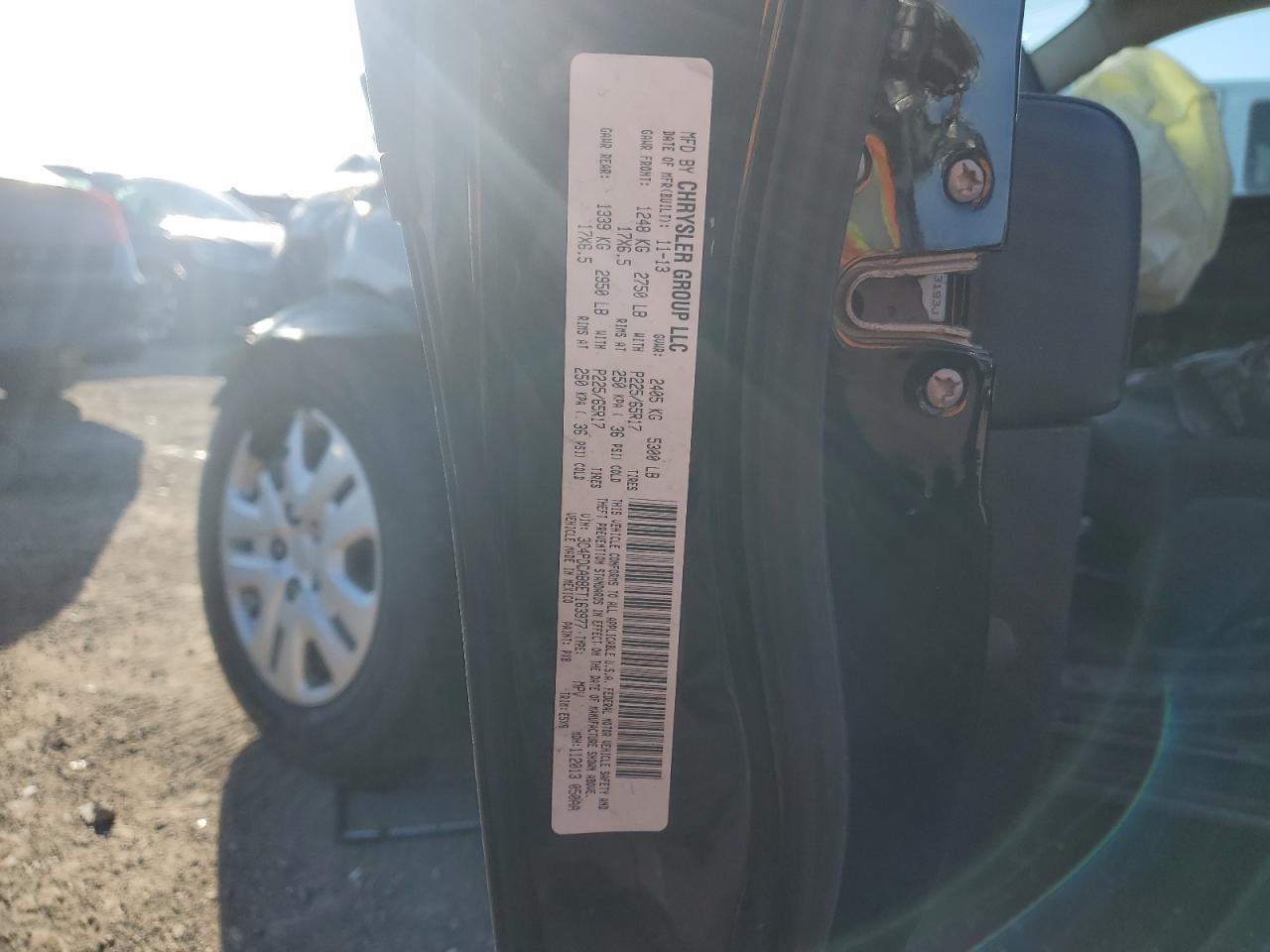 2014 Dodge Journey Se VIN: 3C4PDCAB8ET163977 Lot: 91999595