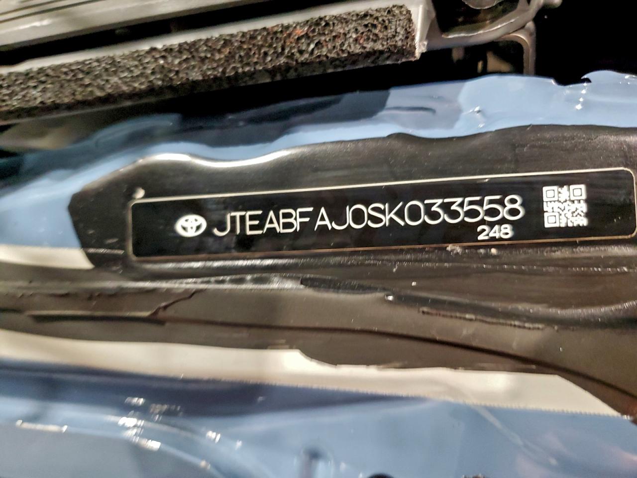 2025 Toyota Land Cruiser Base VIN: JTEABFAJ0SK033558 Lot: 92924855