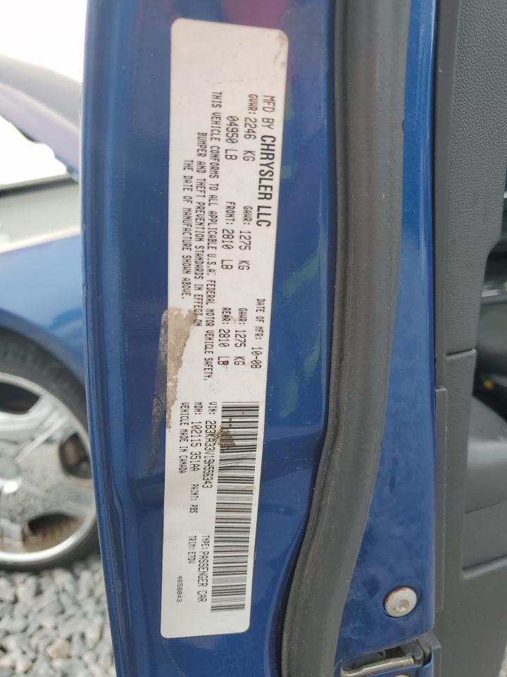 2009 Dodge Charger Sxt VIN: 2B3KA33V19H556343 Lot: 91643595